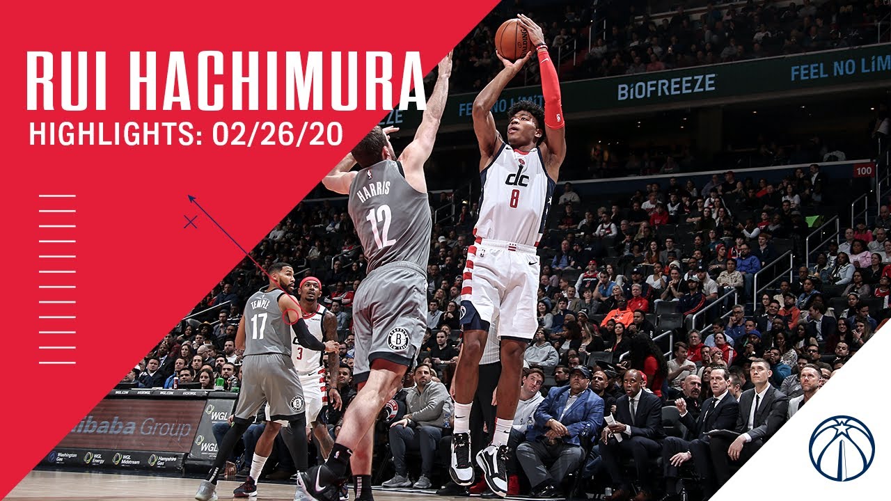 Highlights: Rui Hachimura vs. Nets - 02/26/20 background