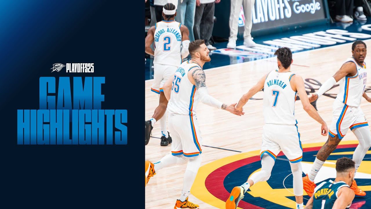 OKC Thunder at Denver Nuggets | Western Conference semifinals Game 4 Highlights | May 11, 2025 background