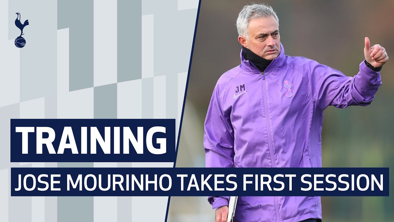 TRAINING | JOSE MOURINHO TAKES HIS FIRST TRAINING SESSION AT SPURS background