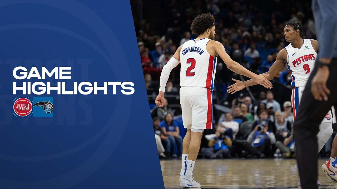 Full Game Highlights: Detroit Pistons @ Orlando Magic background