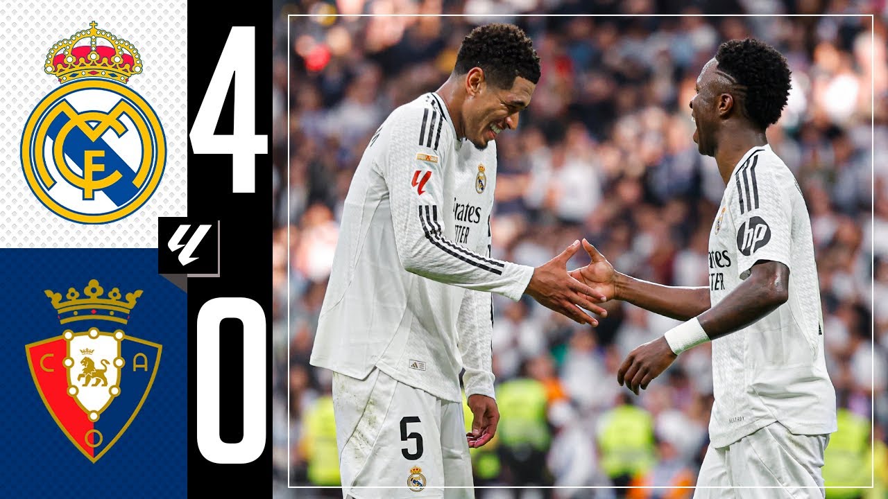 HIGHLIGHTS | Real Madrid 4-0 Osasuna | LaLiga 2024/25 background