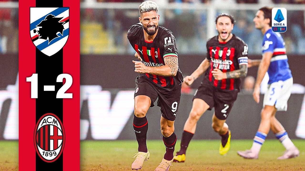 Messias-Giroud for the win | Sampdoria 1-2 AC Milan | Highlights background