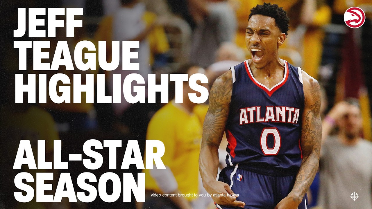 Jeff Teague Highlights from All-Star Season in 2014-15 | Atlanta Hawks background
