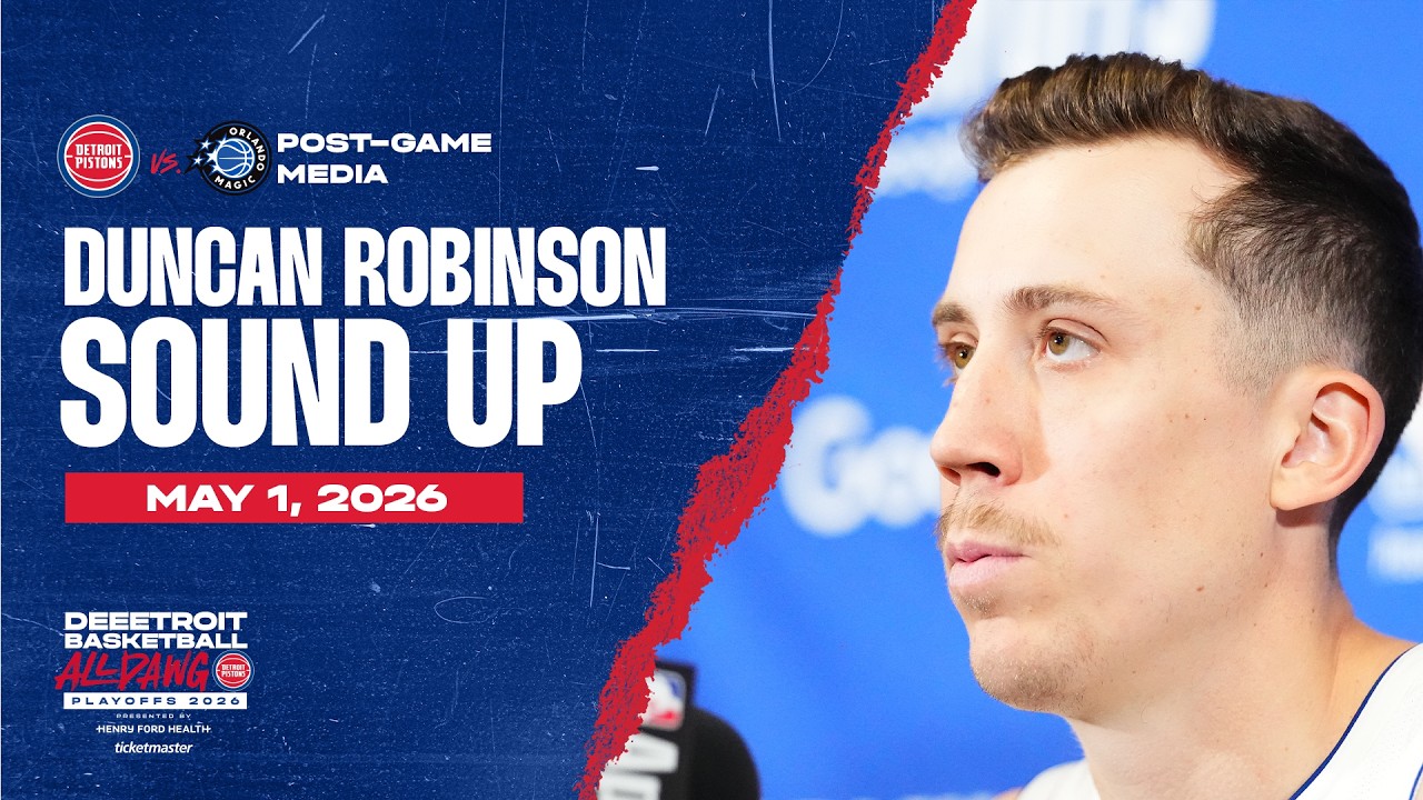 Game 6 Post-Game Press Conference: Duncan Robinson | Pistons vs. Magicย | 05.01.26