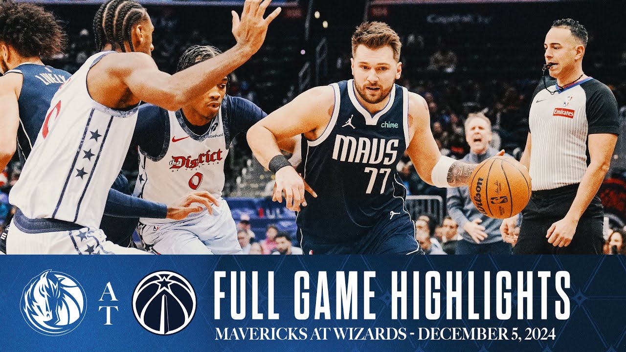 Dallas Mavericks Highlights vs. Washington Wizards | December 5, 2024 background