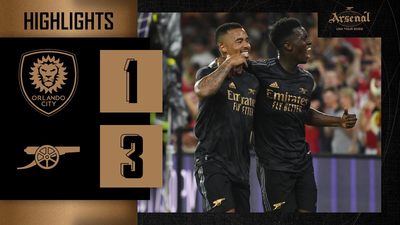 HIGHLIGHTS | Orlando City vs Arsenal (1-3) | Martinelli, Nketiah, Nelson background