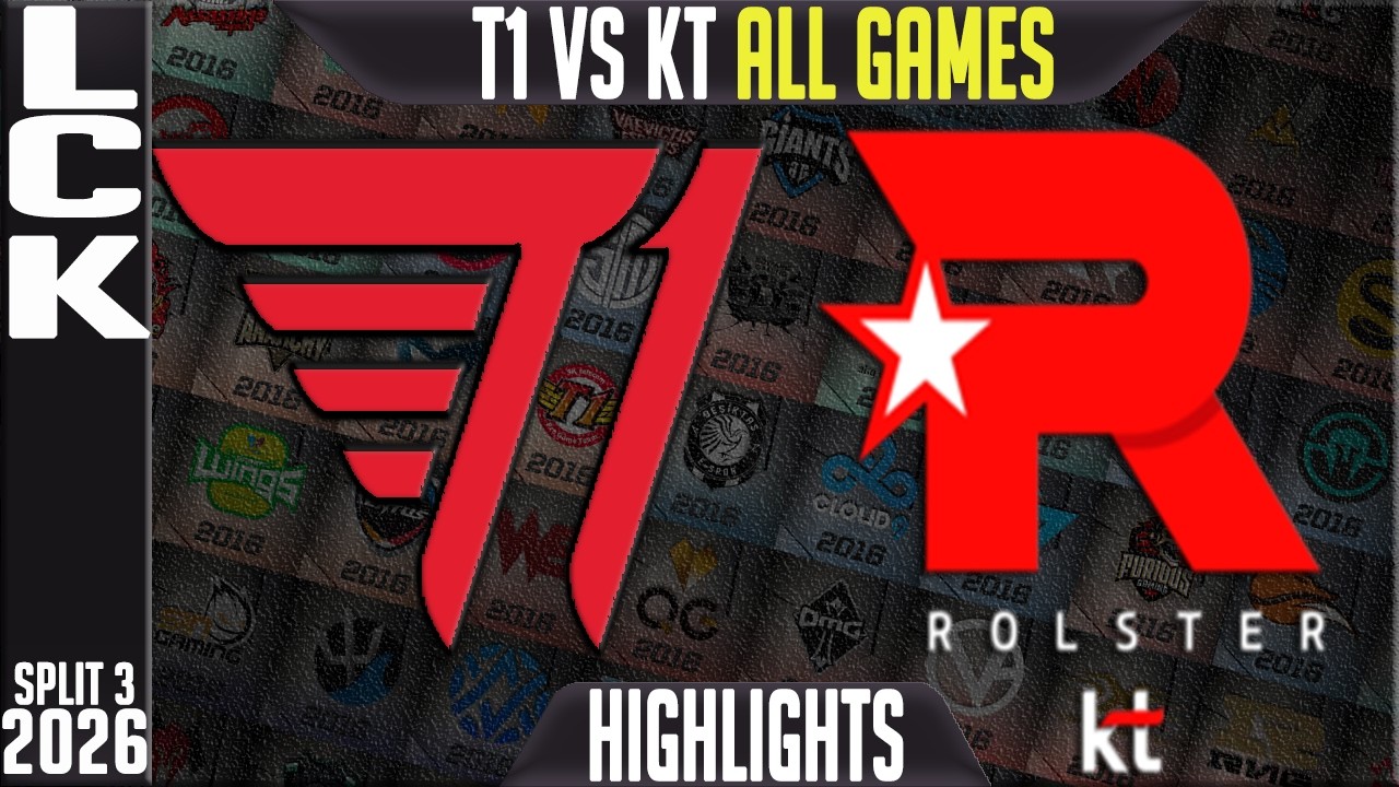T1 vs KT Highlights ALL GAMES | LCK Summer 2026 W1D1 | T1 vs KT Rolster