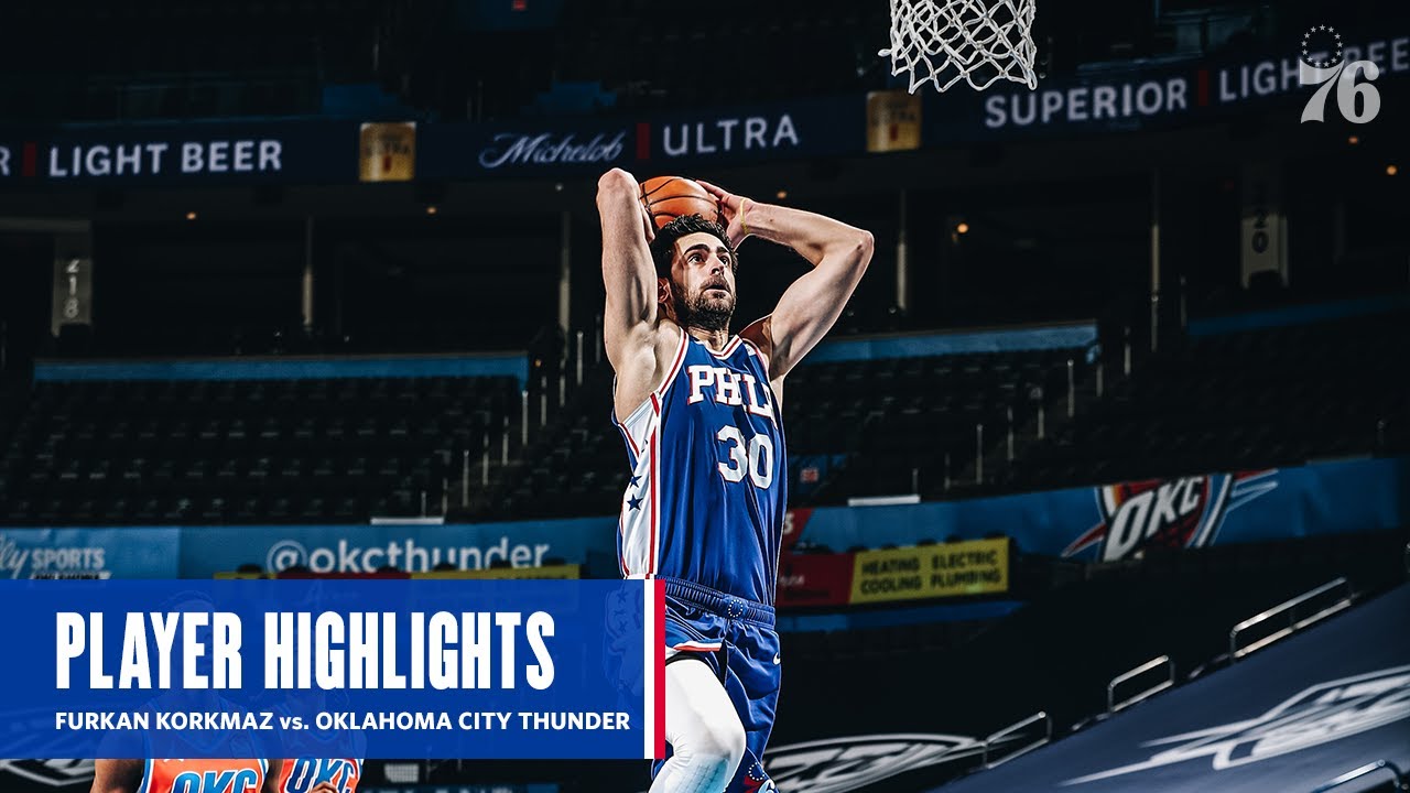 Furkan Korkmaz | HIGHLIGHTS @ Oklahoma City Thunder (04.10.21) background