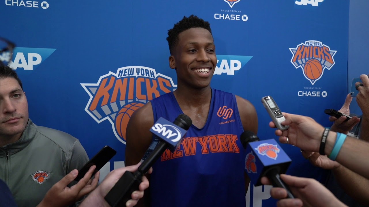 Knicks Training Camp 2019: Frank Ntilikina Speaks on Day 2 background