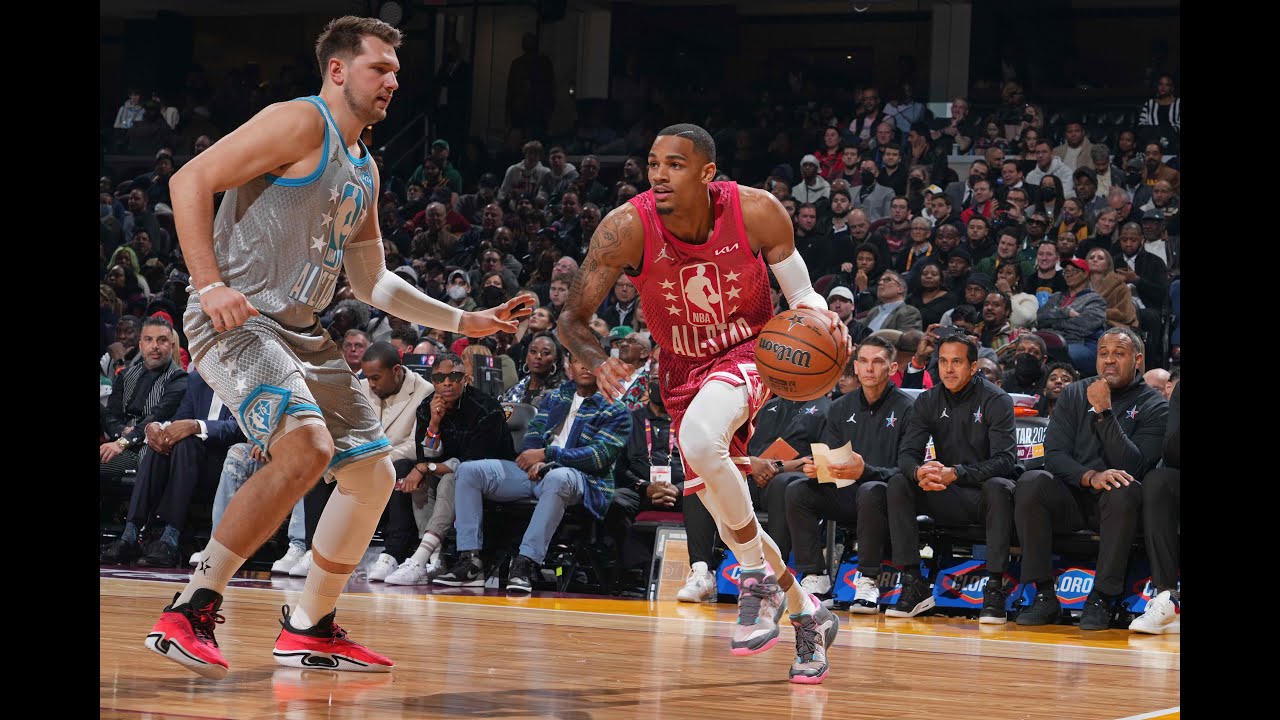 Highlights: San Antonio Spurs Dejounte Murray's 17 PTS, 5 REB, 5 AST | 2022 NBA All-Star Game background