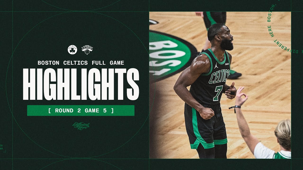 Boston Celtics vs. New York Knicks | Full GAME 5 Highlights | 2025 NBA Playoffs | Round 2 background
