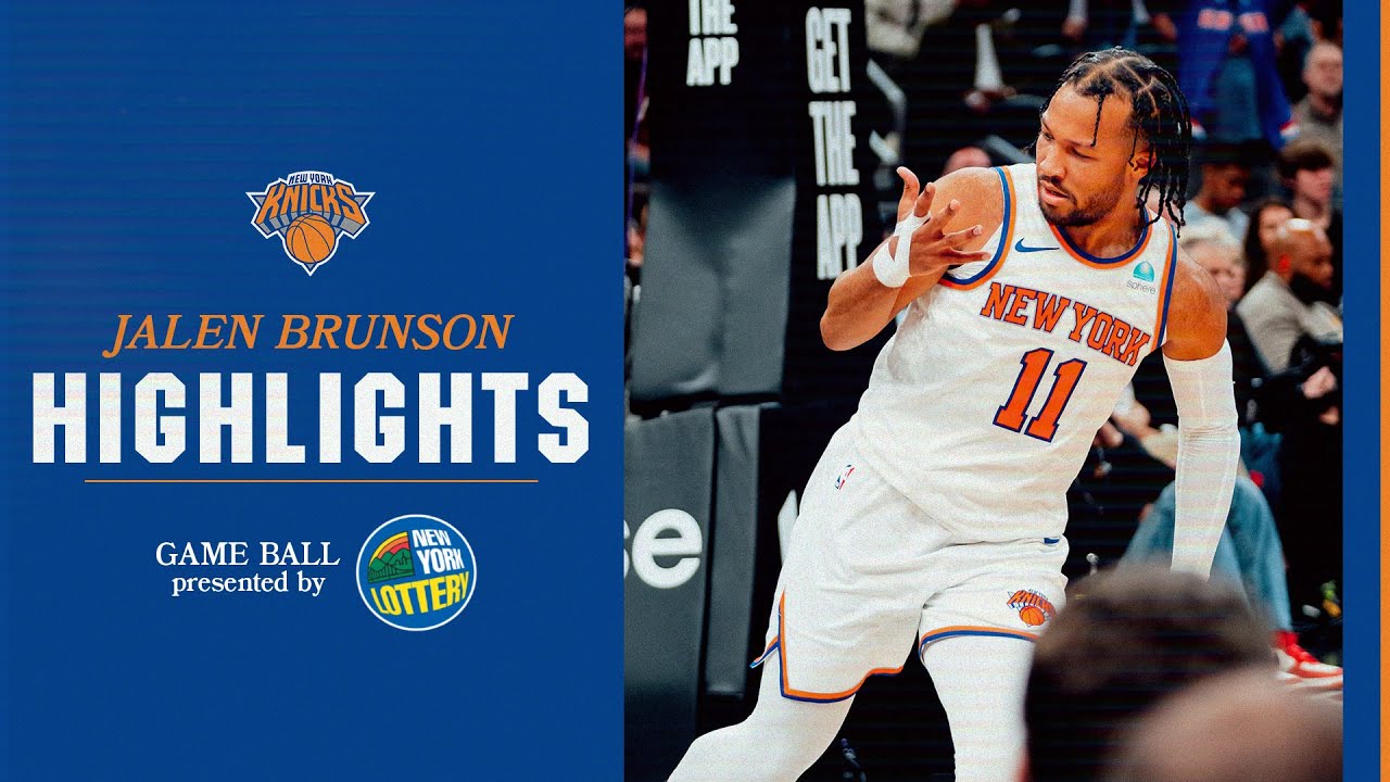 50-PIECE! Jalen Brunson EXPLODES for Career-High 50 Points, Hits 9/9 from 3Pt Line in Phoenix! background