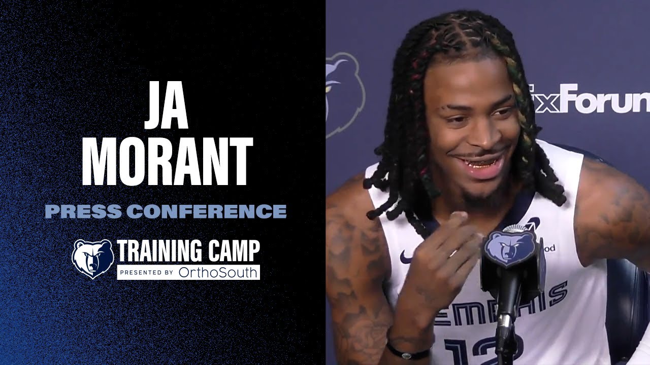 Ja Morant | Memphis Grizzlies 2024 Media Day background