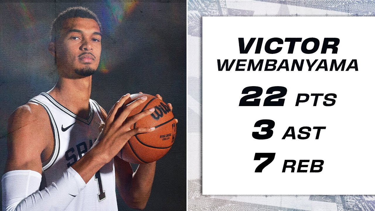 Wemby Drops 22 PTS Against the Jazz! background