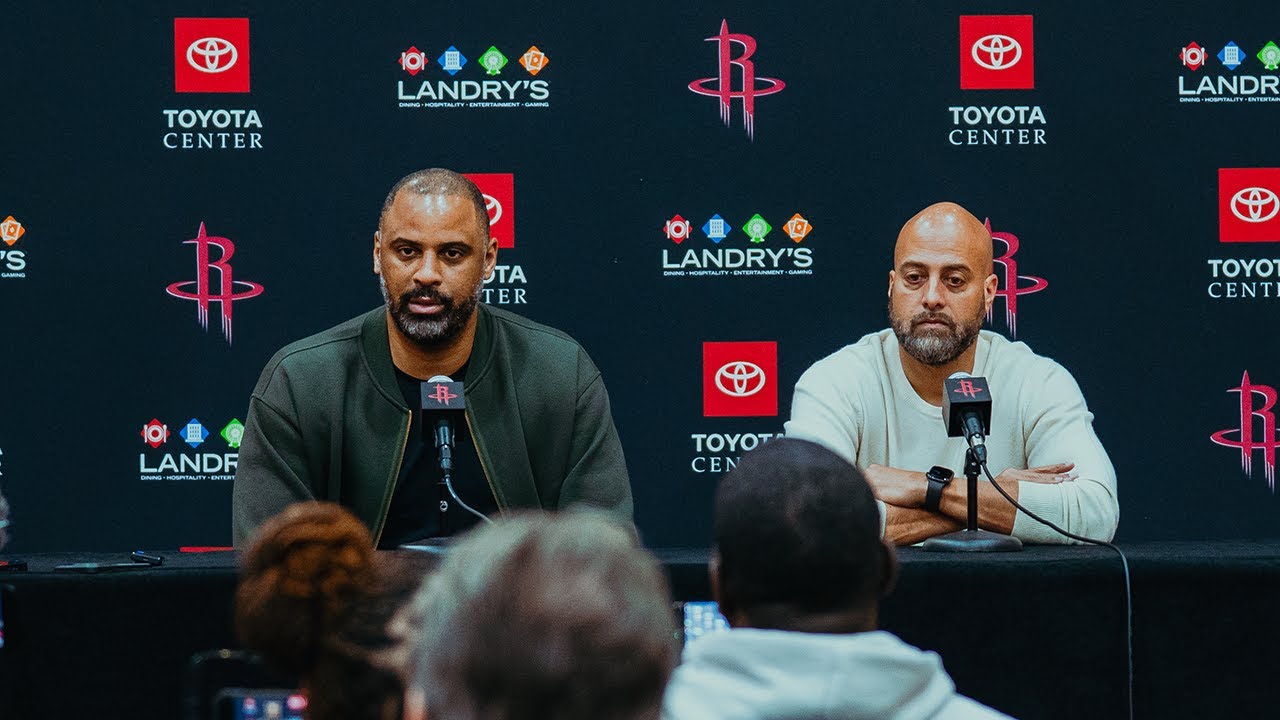 Ime Udoka and Rafael Stone End-of-Season Media Availability | Houston Rockets