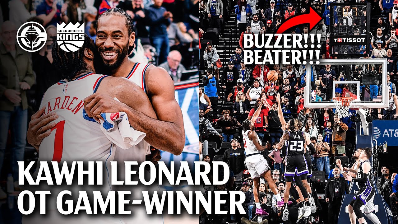 All Angles of Kawhi Leonard's Overtime Game-Winner vs. Kings | LA Clippers