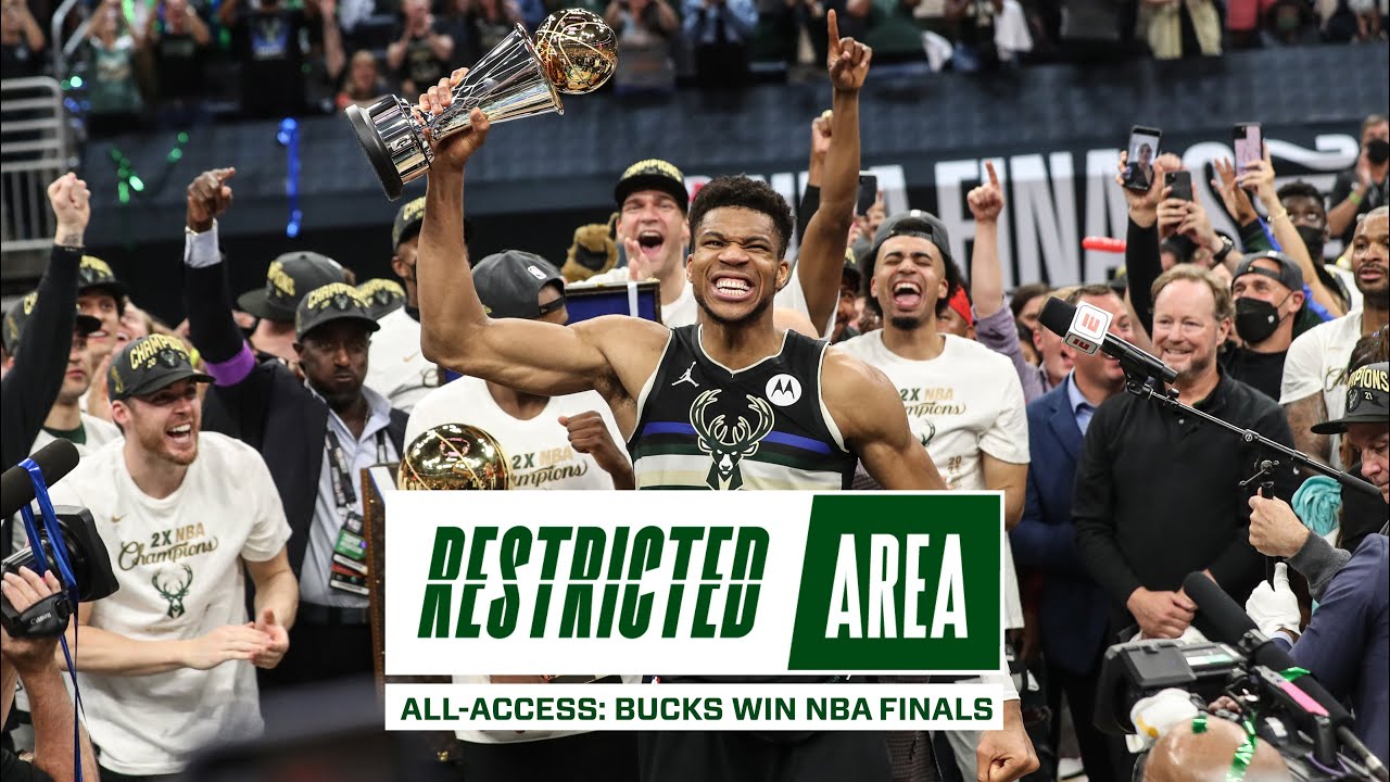 All-Access: Bucks Win NBA Championship | Giannis Drops 50 Points, Finals Locker Room Celebration background