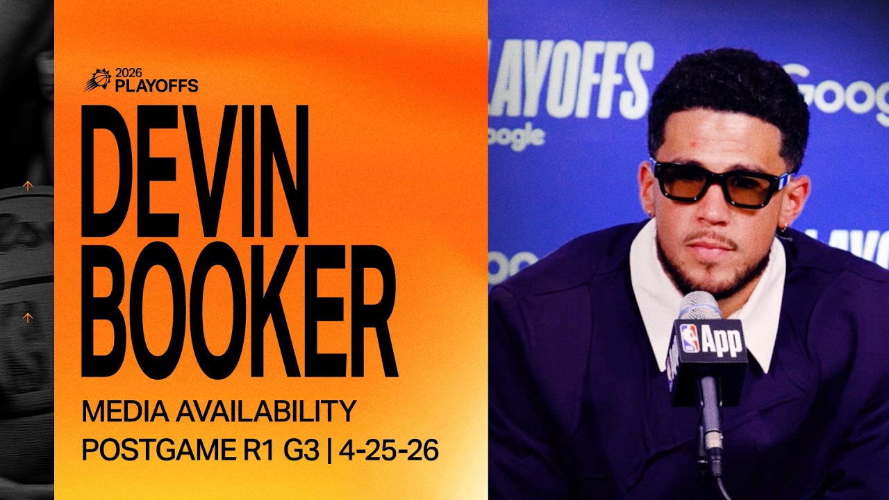 Devin Booker Postgame Media Availability | Phoenix Suns | NBA Playoffs | 4-25-26