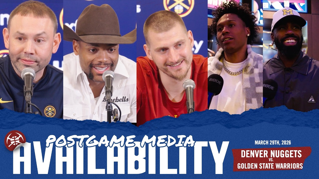 Denver Nuggets React: SIX-Game Win Streak | Postgame Media vs. GSW ЁЯОЩя╕П