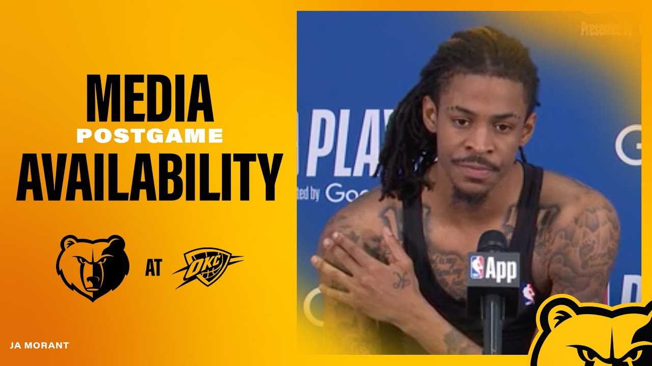 Game 1: Ja Morant Press Conference | Grizzlies at Thunder