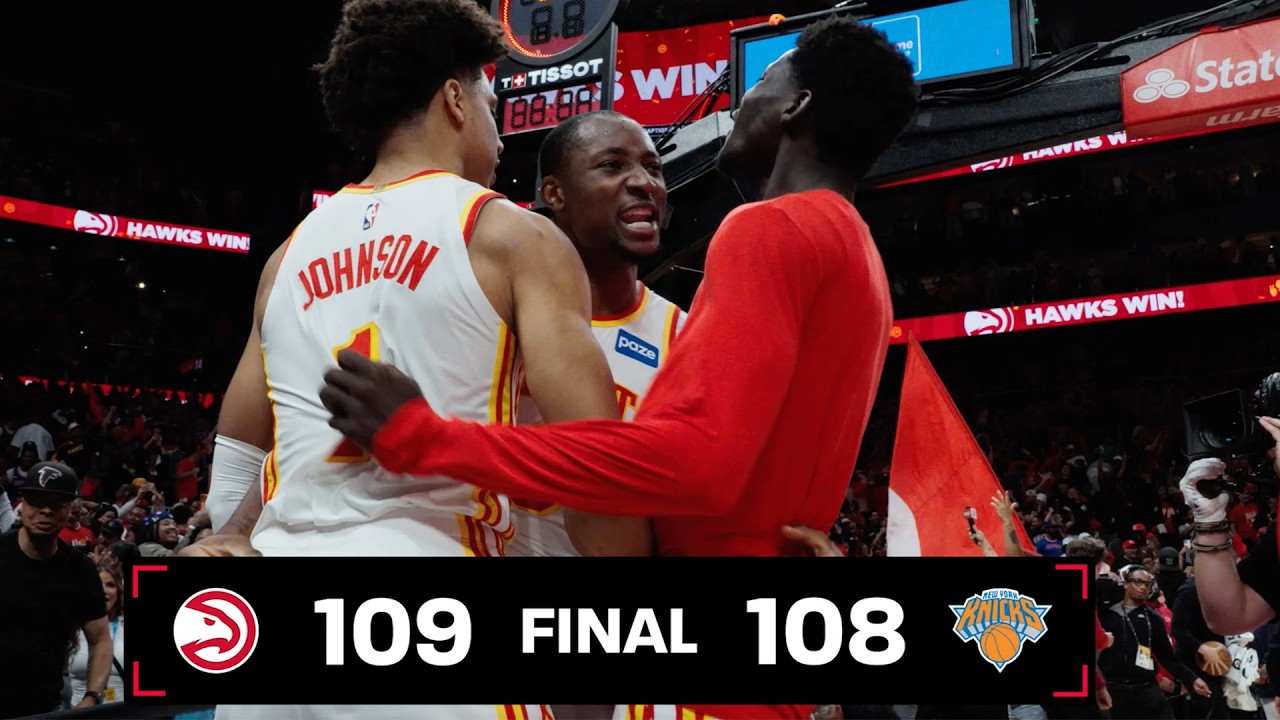 Cinematic Highlights ποΈ Hawks Win Game 3 THRILLER in Packed State Farm Arena