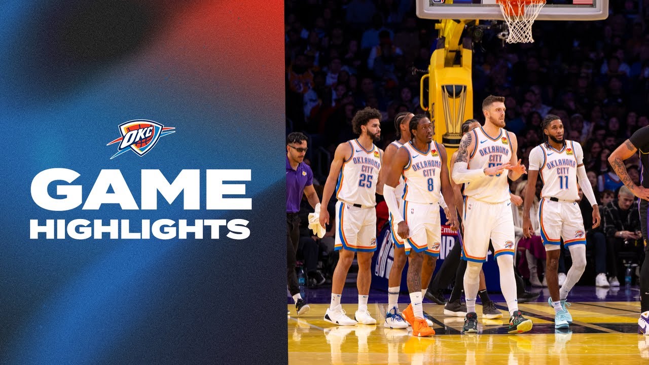 OKC Thunder at Los Angeles Lakers | Game Highlights | November 29, 2024 background