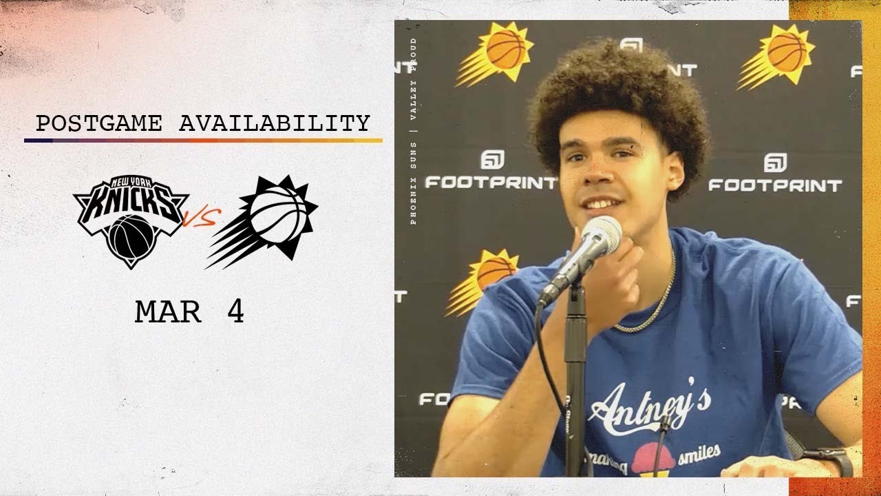 3/4/22 | Suns vs Knicks Postgame Media Availability: Coach Williams, Crowder, Payne and Johnson background