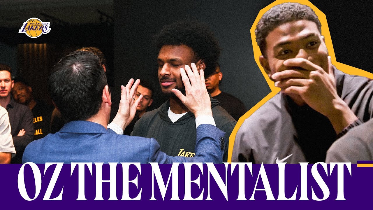 Lakers' MINDS BLOWN by Oz the Mentalist background