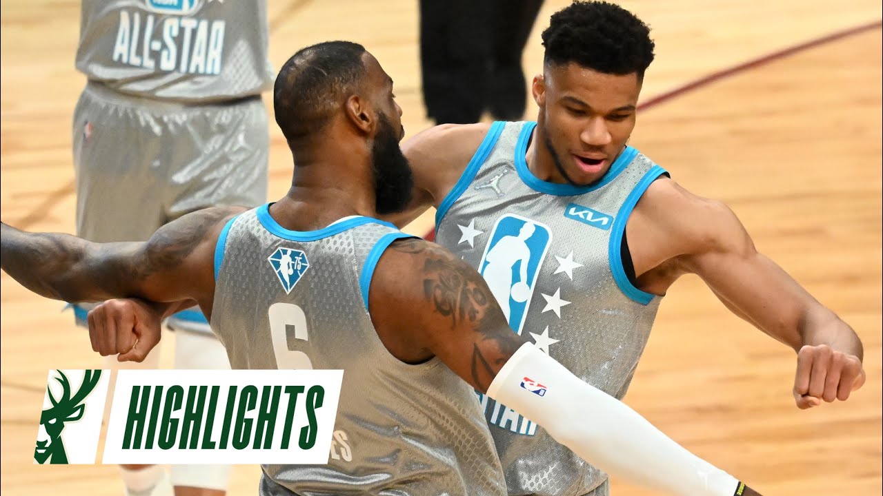 Giannis Antetokounmpo 2022 NBA All-Star Game Highlights | 30 Points For Team LeBron | 2.20.22 background