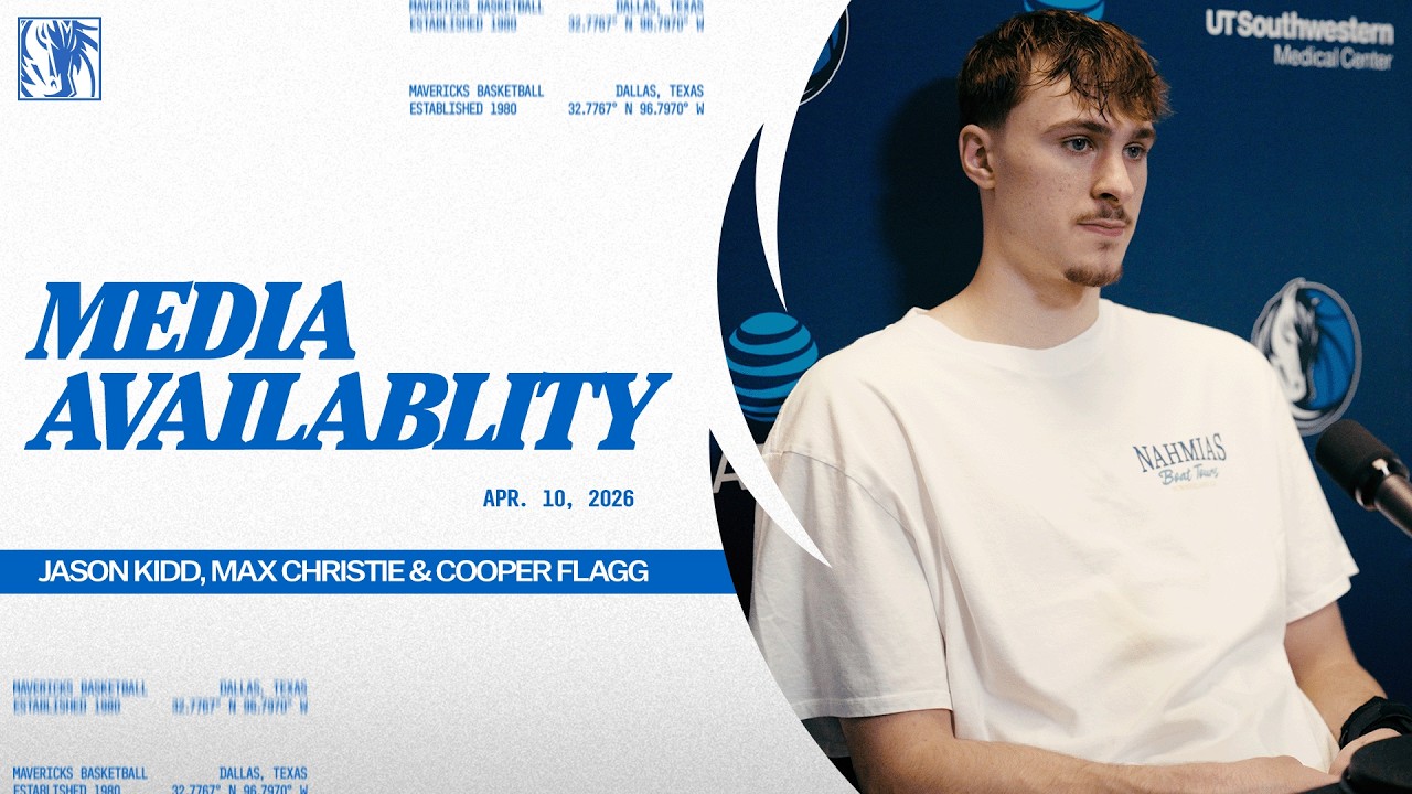 Jason Kidd, Max Christie & Cooper Flagg | Post-Game Media Availability @ SAS | 4/10/26