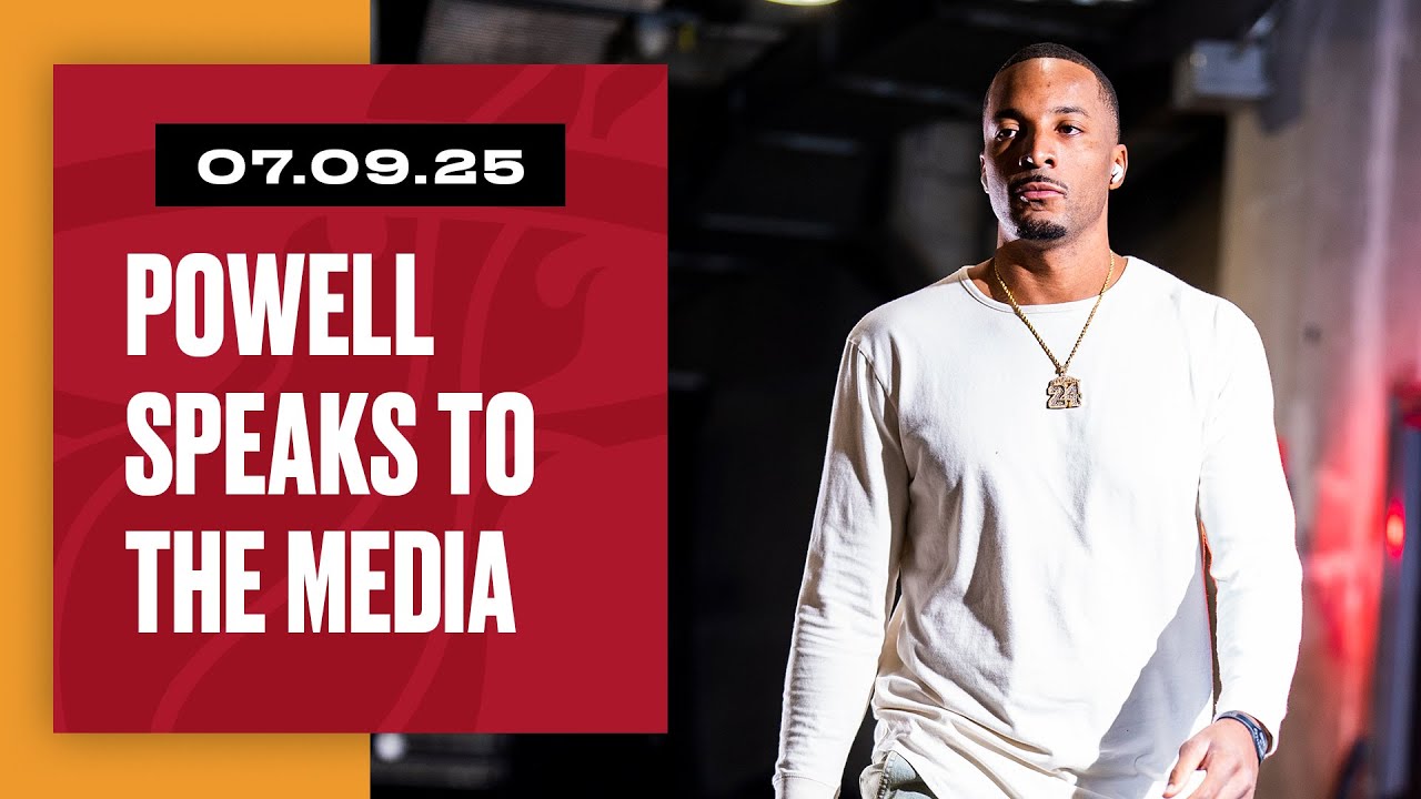 Norman Powell Media Availability | July 9, 2025 background