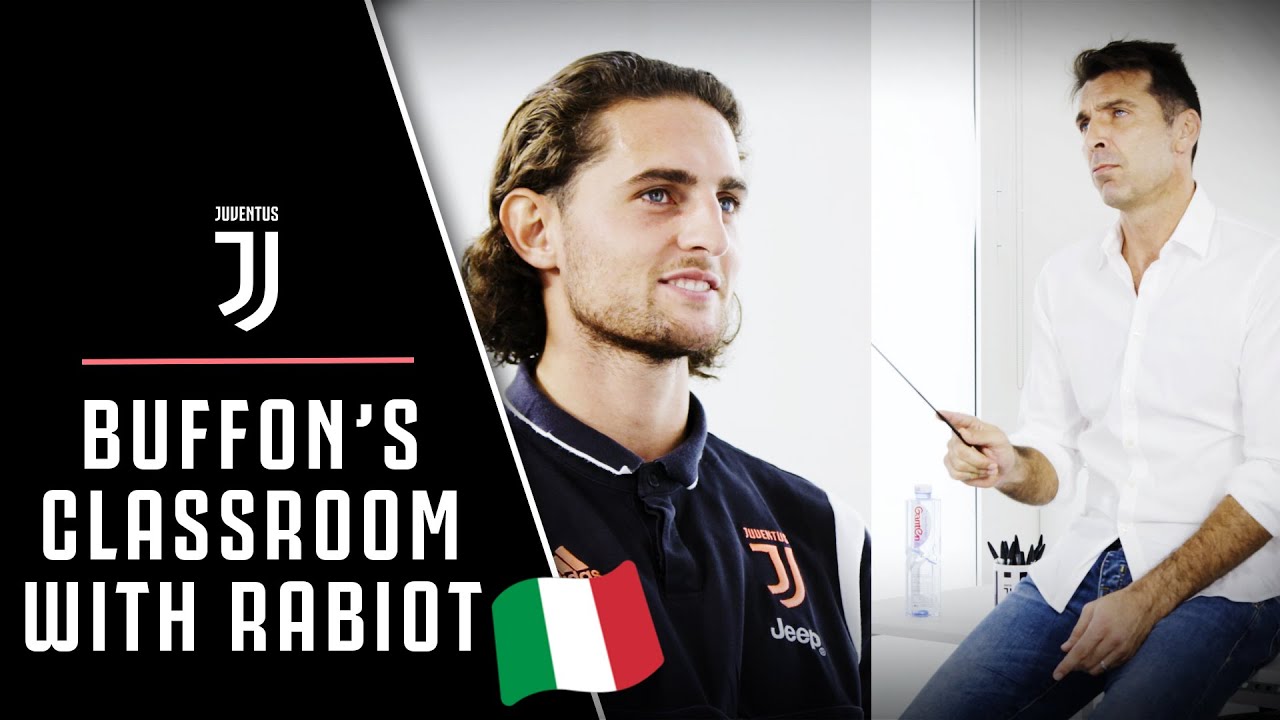 Gianluigi Buffon puts Adrien Rabiot’s Italian knowledge to the test | Buffon's Classroom! 😂🇮🇹 background