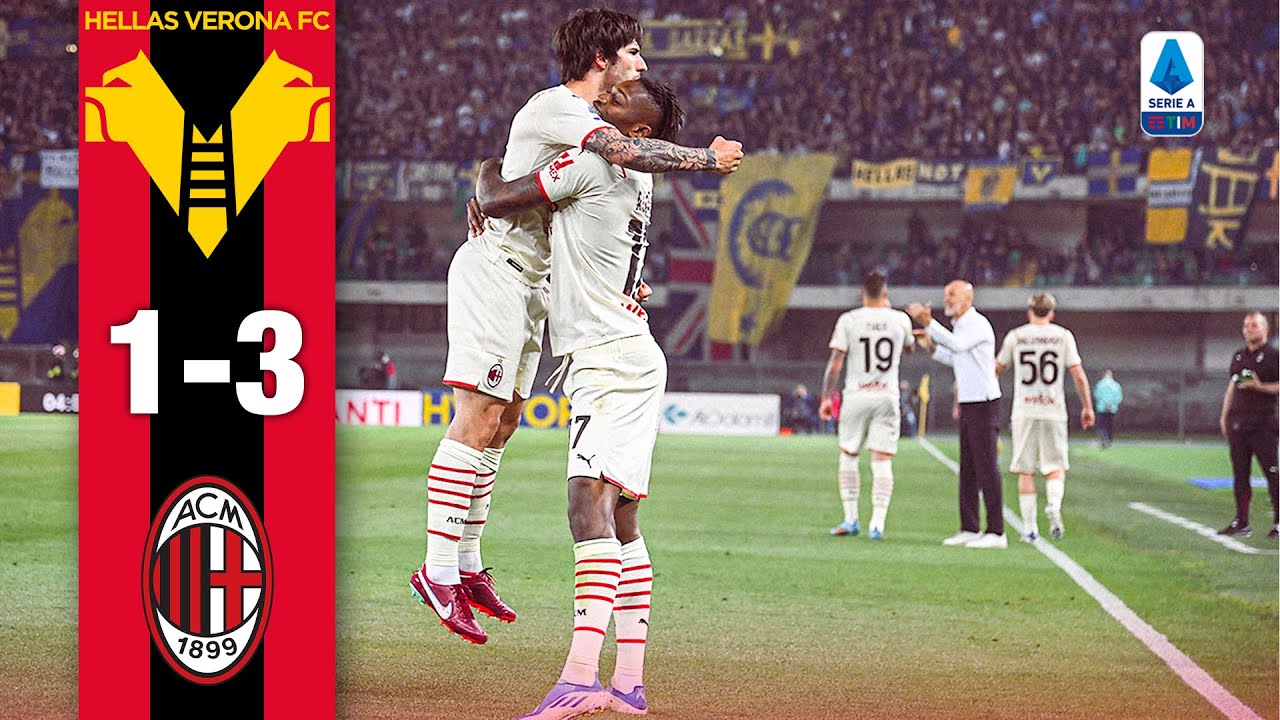 Leão, Tonali, Florenzi: WOW! | Verona 1-3 AC Milan | Highlights Serie A background