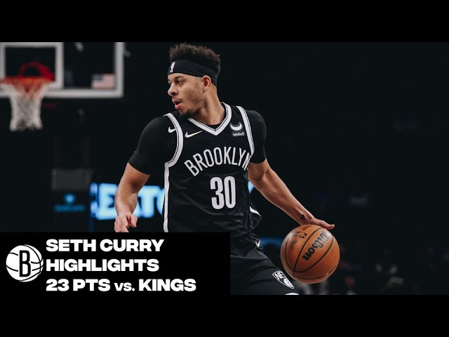 Seth Curry Highlights | 23 Points vs. Sacramento Kings background
