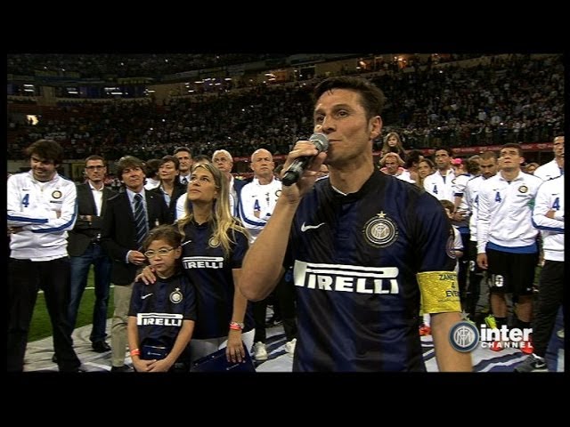ZANETTI AT THE SAN SIRO - THANK YOU INTER AND EVERYONE! background