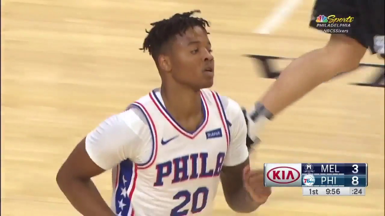 Markelle Fultz | Highlights vs Melbourne United (9.28.18) background