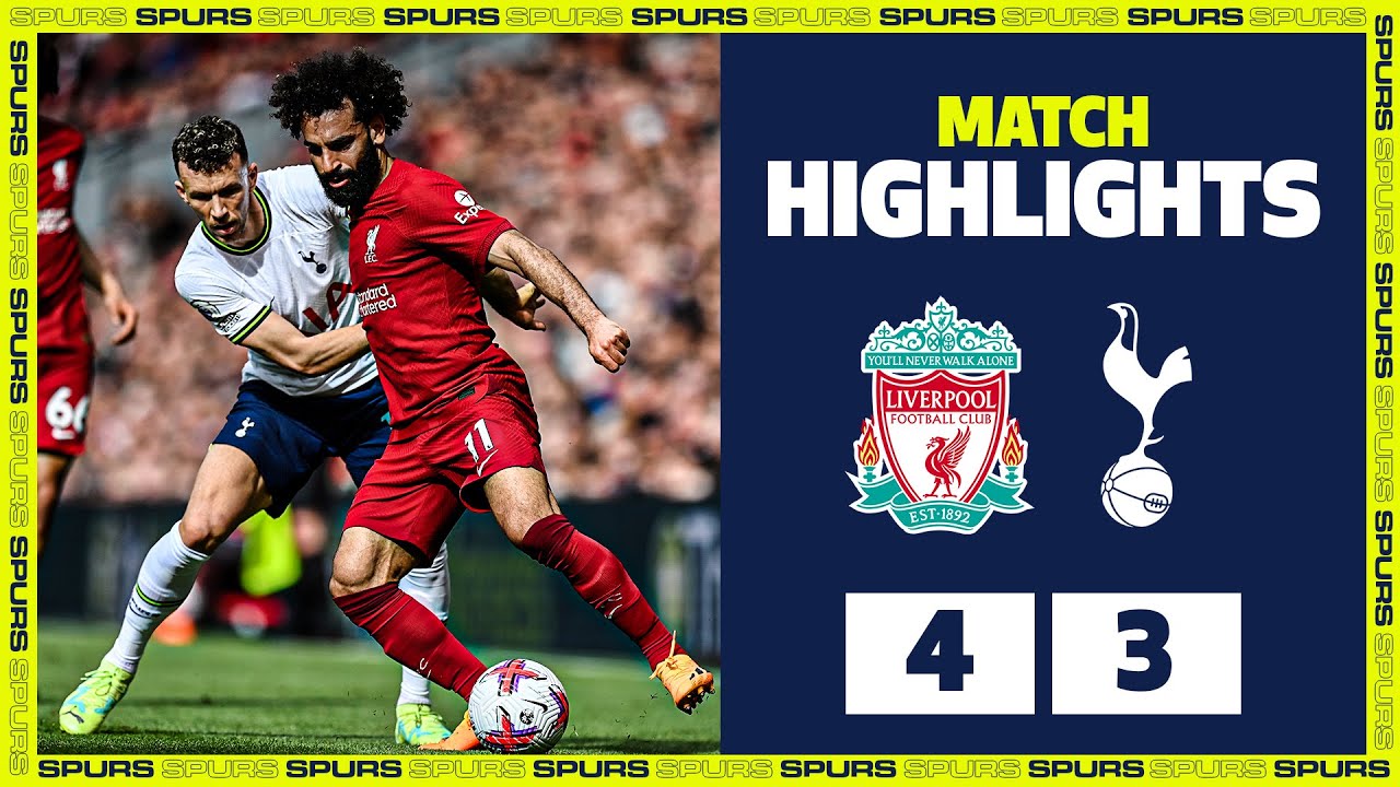 LIVERPOOL 4-3 SPURS | HIGHLIGHTS | Crazy late drama in Premier League classic background