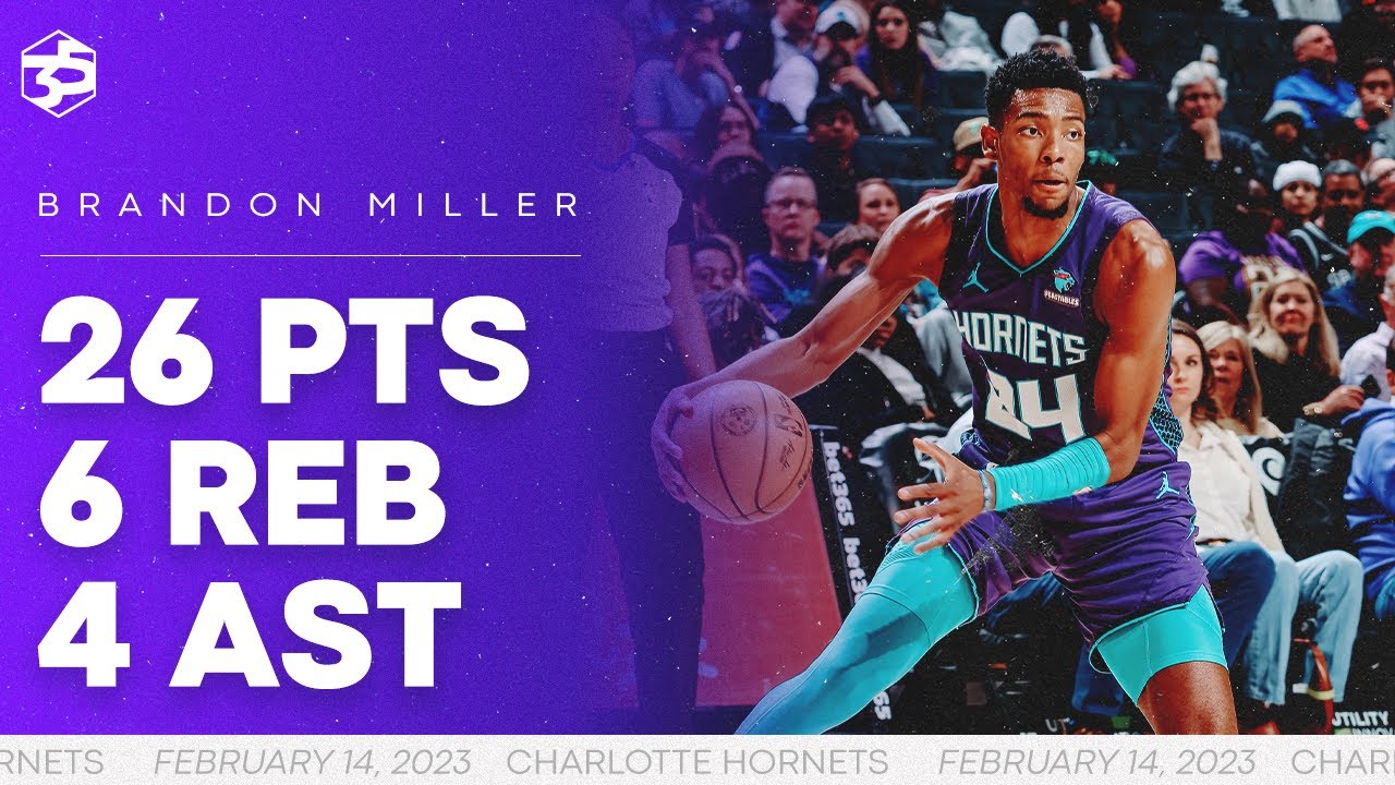 Brandon Miller Leads Hornets to Win With 26 PTS vs Hawks | 2/14/2024 background