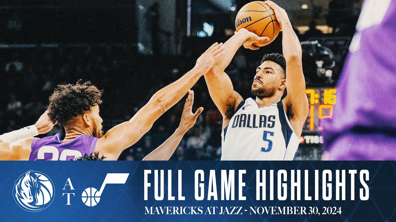 Dallas Mavericks Highlights vs. Utah Jazz | November 30, 2024 background