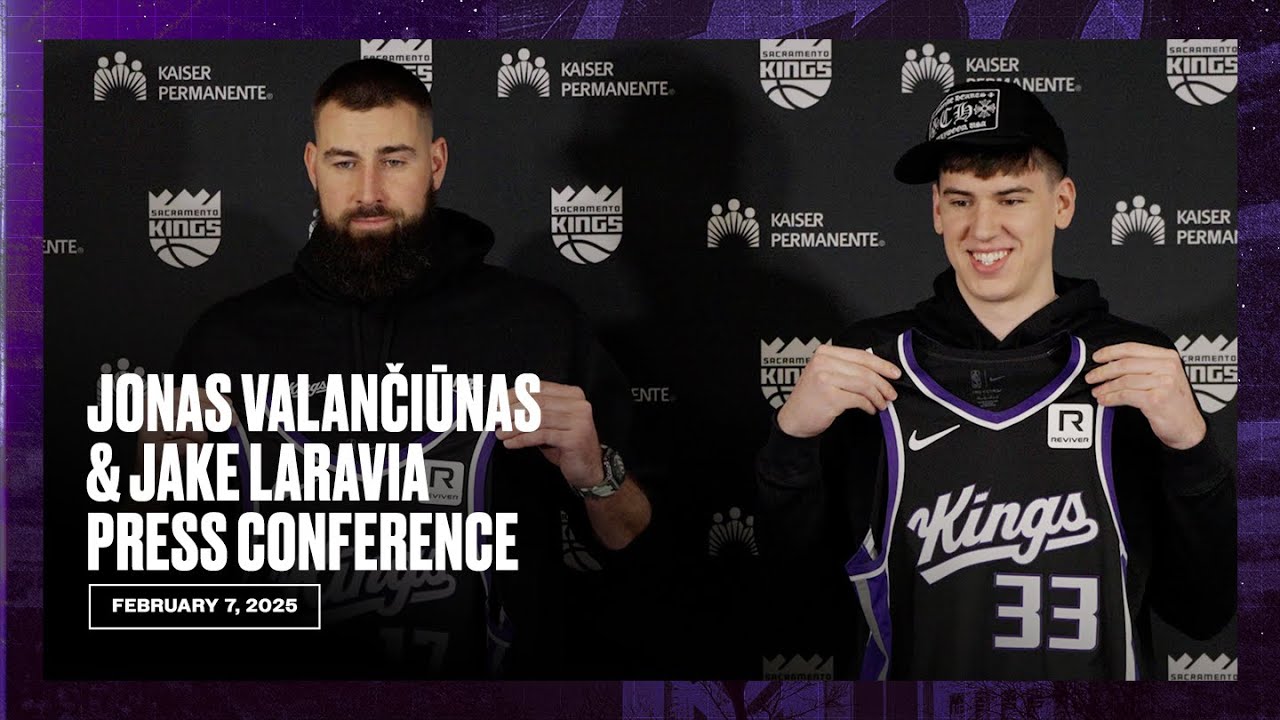 Jonas Valančiūnas and Jake LaRavia | Introductory Press Conference 2.7.25