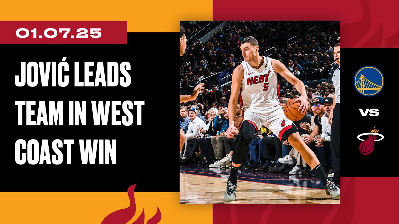 Nikola Jović 20 PTS 6 REB 4 AST 🔥 | Miami HEAT vs. Golden State Warriors | January 7, 2025 background