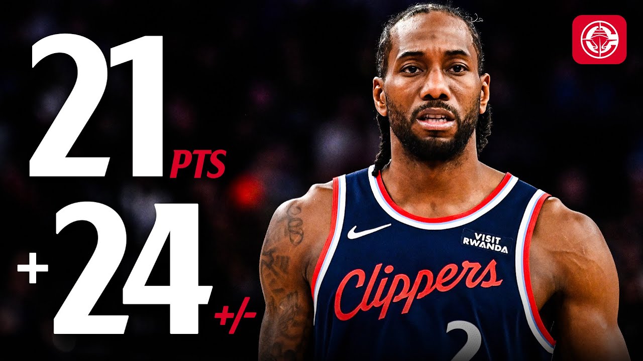 Kawhi Leonard Drops 21 PTS Over Jazz background
