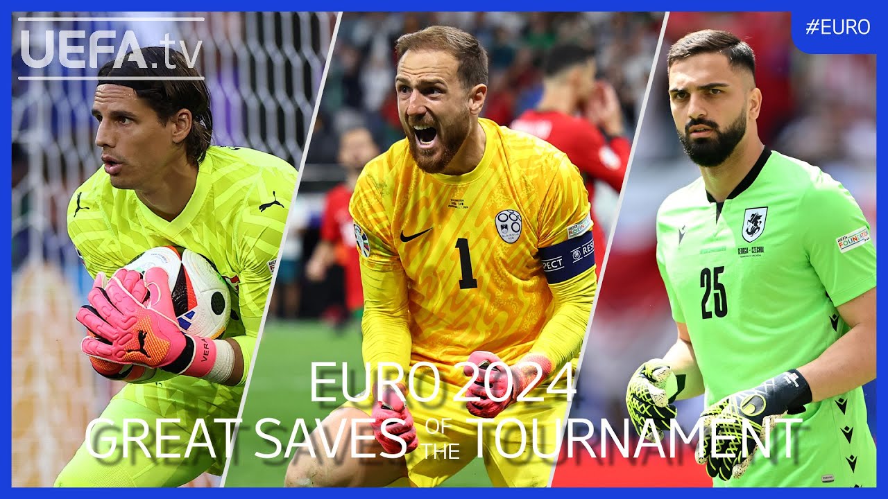 EURO 2024 Great Saves of the Tournament | Sommer, Oblak, Mamardashvili... background