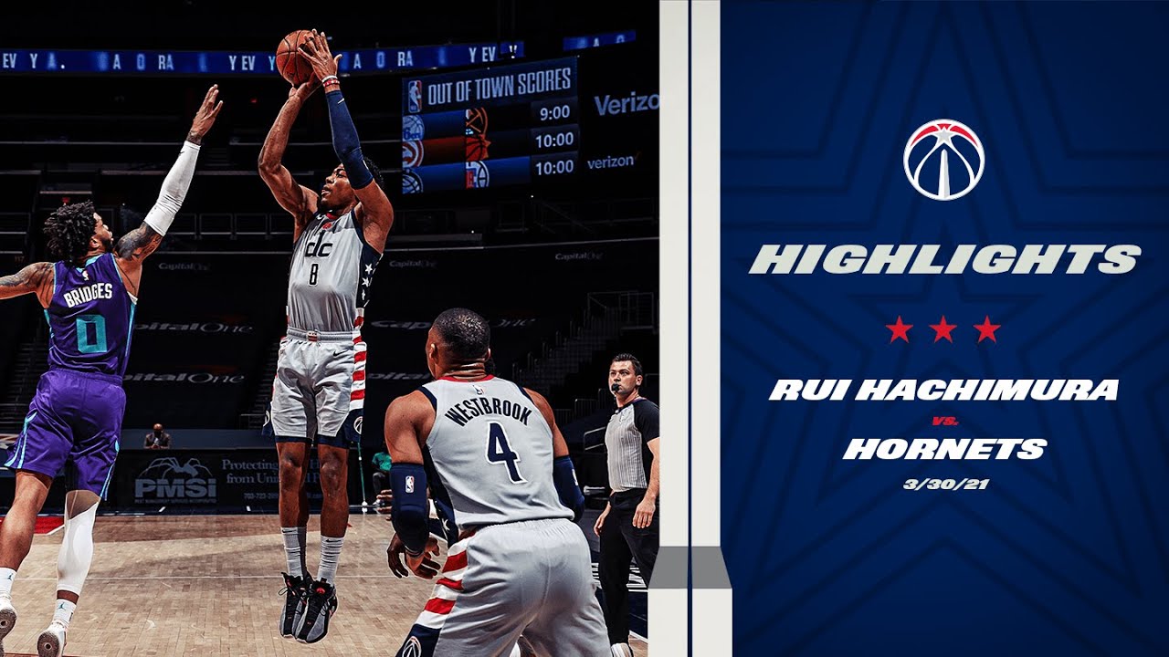 Highlights: Rui Hachimura Ties Career High Points vs. Hornets - 3/30/21