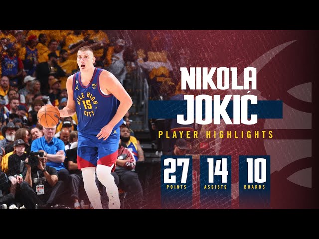 Nikola Jokić’s 27-14-10 Triple Double in Game 1 of NBA Finals Against Heat background