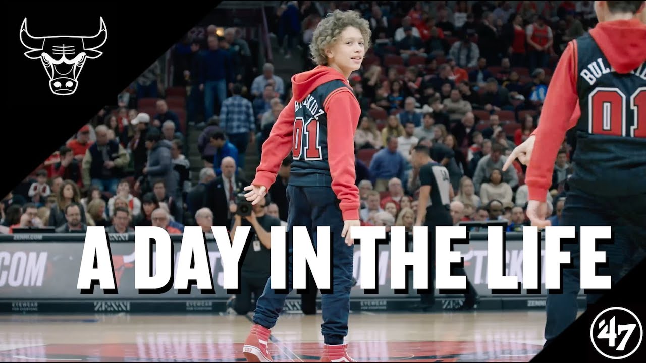 HE'S A 12-YEAR-OLD PROFESSIONAL DANCER FOR THE CHICAGO BULLS | A DAY IN THE LIFE background