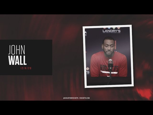 Houston Rockets | John Wall Press Conference | Media Day 2020-21 background