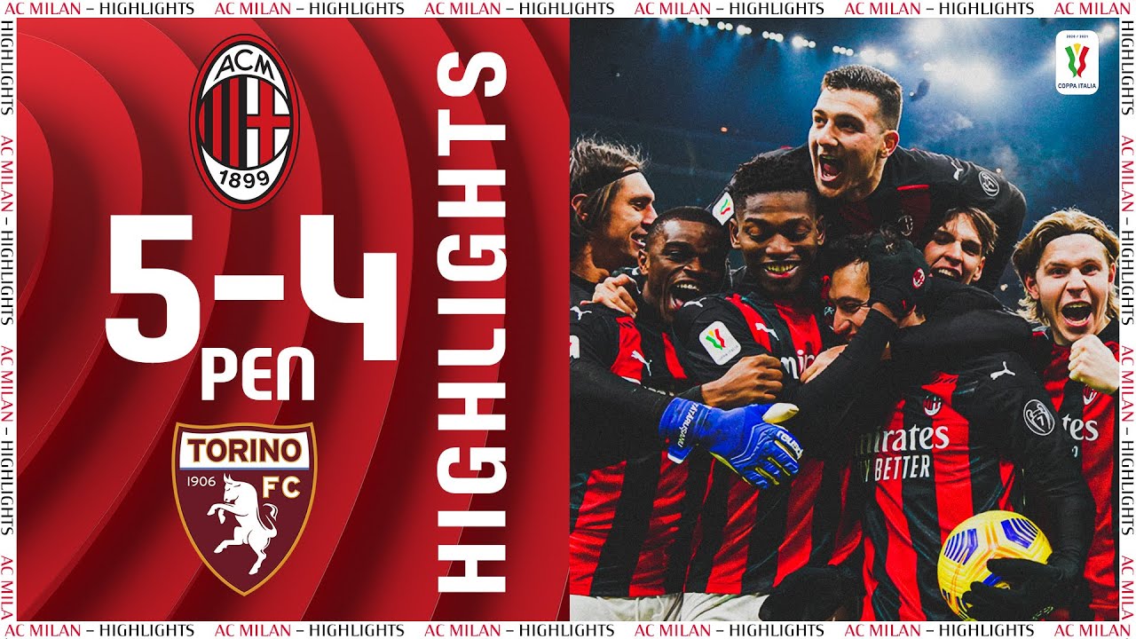 Highlights | AC Milan 0-0 (5-4 pens) Torino | Coppa Italia Round of 16 background