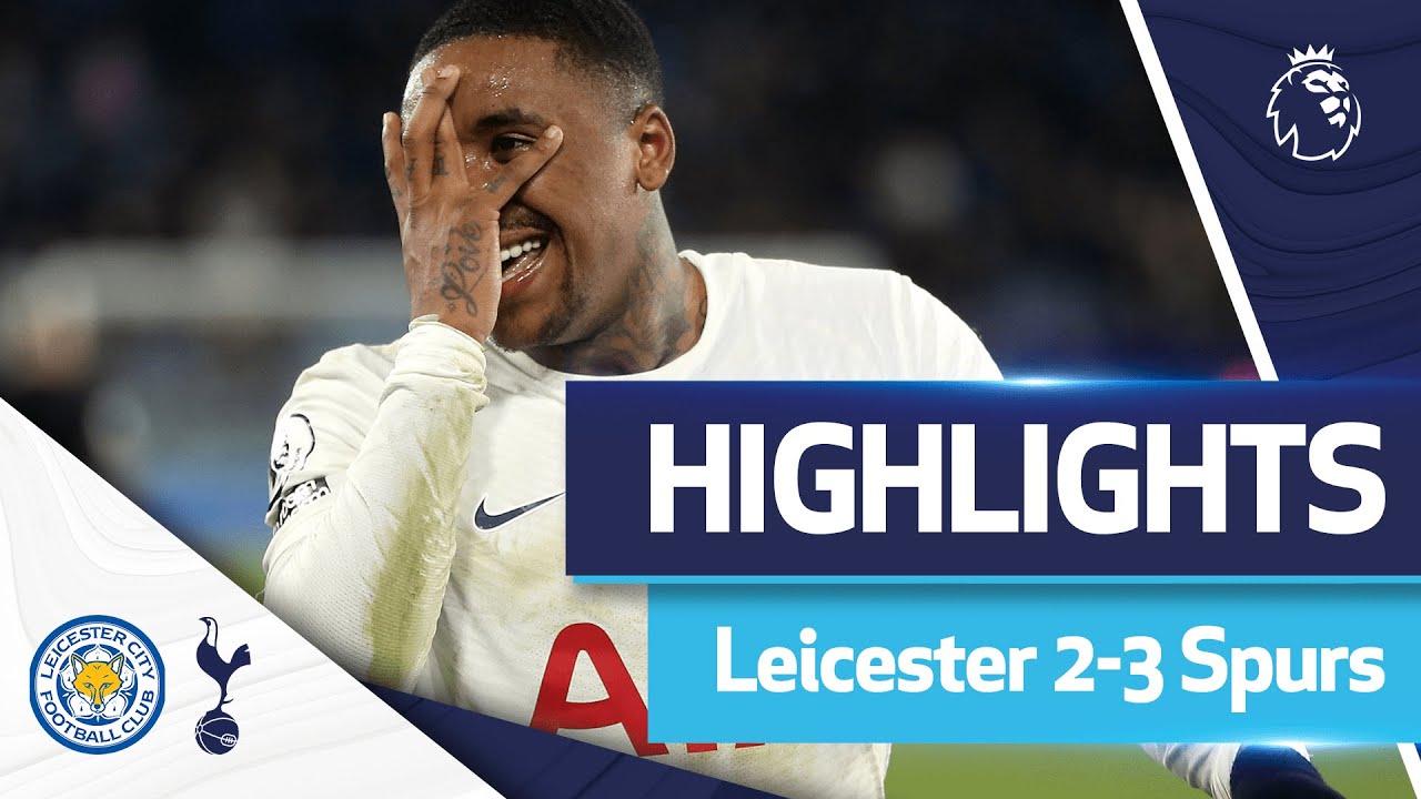 Bergwijn scores TWICE in injury time! Absolute LIMBS! | HIGHLIGHTS | Leicester 2-3 Spurs background