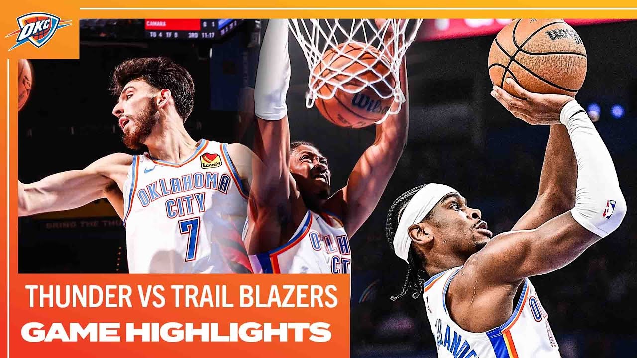 OKC Thunder vs Portland Trail Blazers | Game Highlights | January 11, 2024